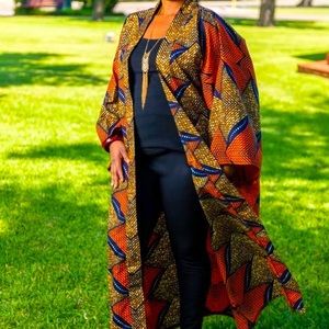 TO BE CUSTOM MADE Oversized Ankara Kimono Jacket/African Print Robe